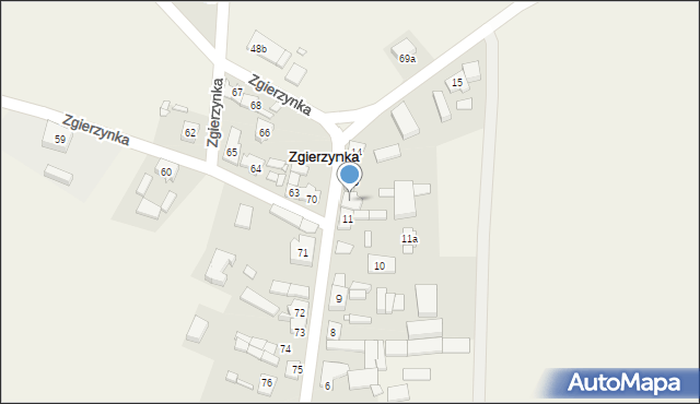 Zgierzynka, Zgierzynka, 12, mapa Zgierzynka