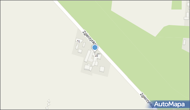Zgierzynka, Zgierzynka, 50, mapa Zgierzynka