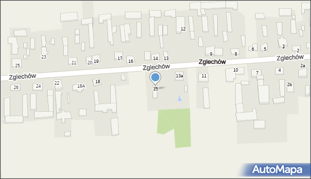 Zglechów, Zglechów, 15, mapa Zglechów