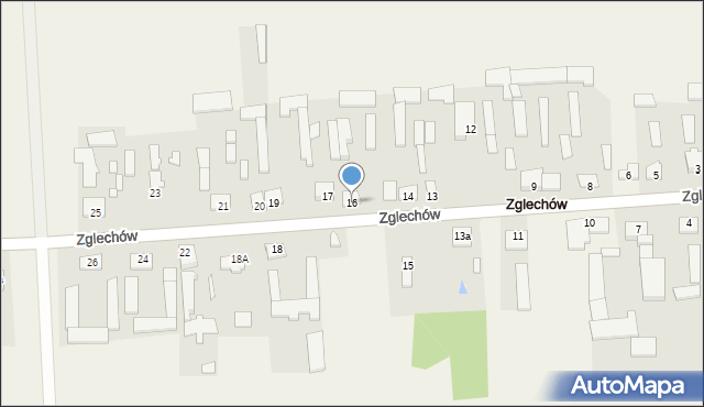Zglechów, Zglechów, 16, mapa Zglechów