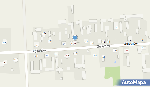 Zglechów, Zglechów, 19, mapa Zglechów