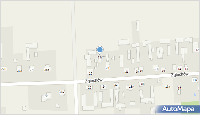 Zglechów, Zglechów, 23a, mapa Zglechów