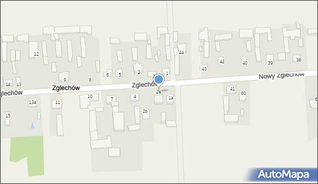 Zglechów, Zglechów, 2a, mapa Zglechów