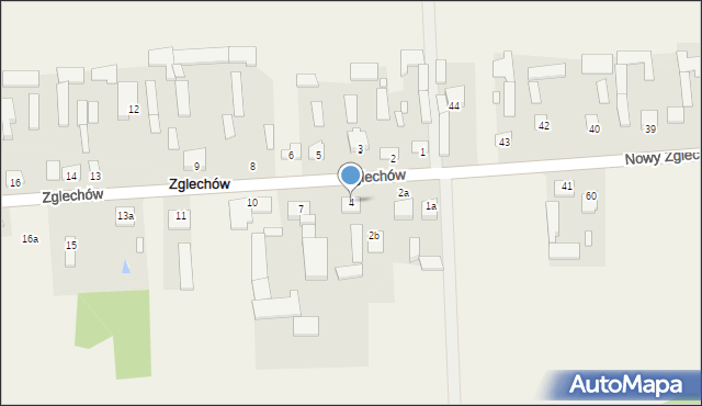 Zglechów, Zglechów, 4, mapa Zglechów