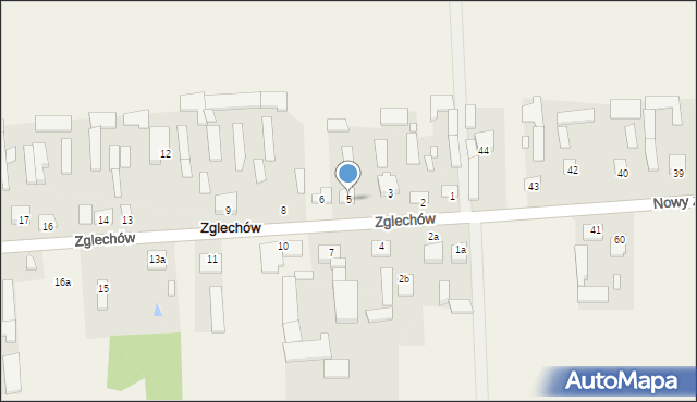 Zglechów, Zglechów, 5, mapa Zglechów