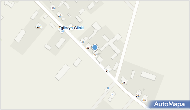 Zgliczyn-Glinki, Zgliczyn-Glinki, 22, mapa Zgliczyn-Glinki