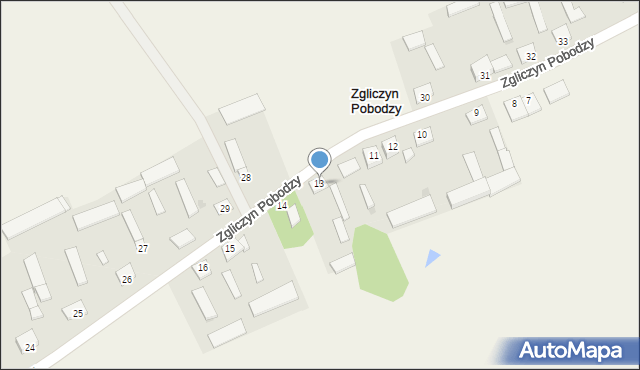 Zgliczyn Pobodzy, Zgliczyn Pobodzy, 13, mapa Zgliczyn Pobodzy