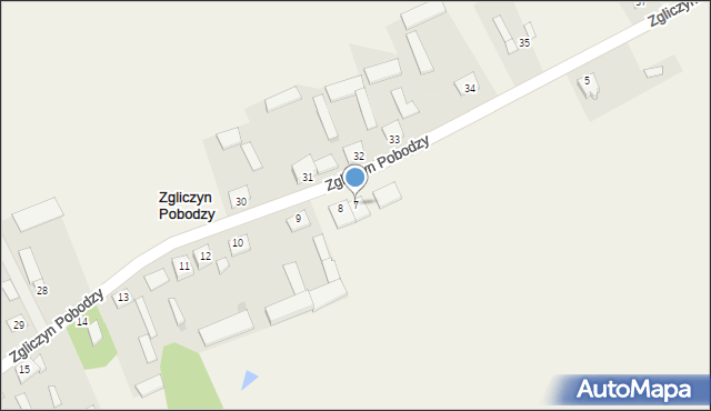 Zgliczyn Pobodzy, Zgliczyn Pobodzy, 7, mapa Zgliczyn Pobodzy