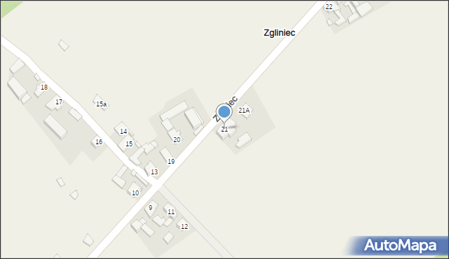 Zgliniec, Zgliniec, 21, mapa Zgliniec