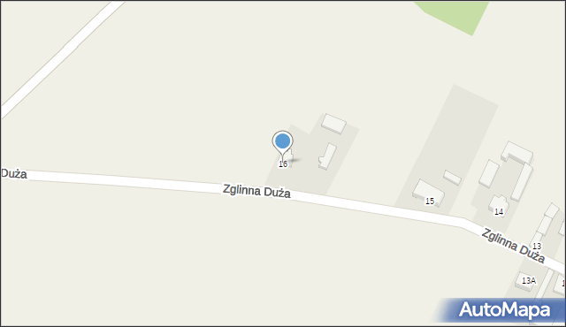 Zglinna Duża, Zglinna Duża, 16, mapa Zglinna Duża