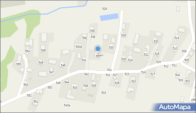 Zgłobień, Zgłobień, 537, mapa Zgłobień