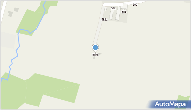 Zgłobień, Zgłobień, 582b, mapa Zgłobień