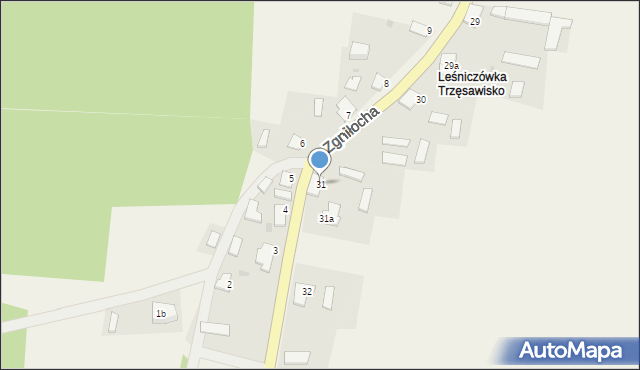 Zgniłocha, Zgniłocha, 31, mapa Zgniłocha