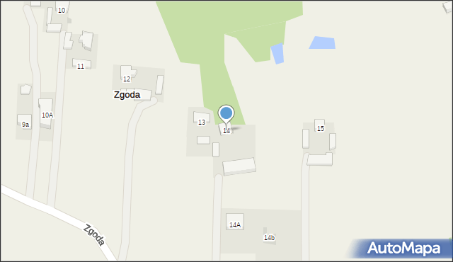 Zgoda, Zgoda, 14, mapa Zgoda