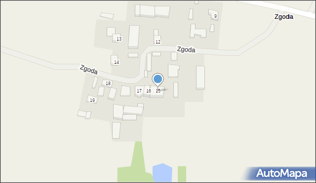 Zgoda, Zgoda, 15, mapa Zgoda