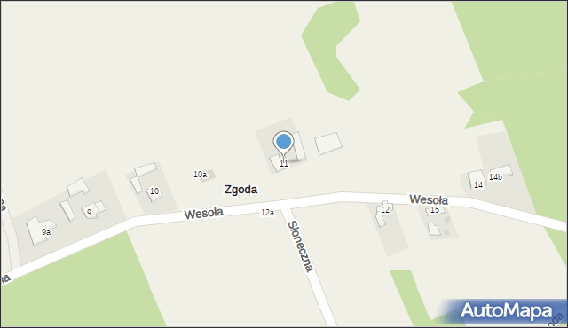 Zgoda, Zgoda, 11, mapa Zgoda