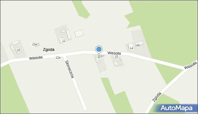 Zgoda, Zgoda, 12, mapa Zgoda