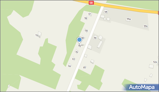 Zgon, Zgon, 61, mapa Zgon