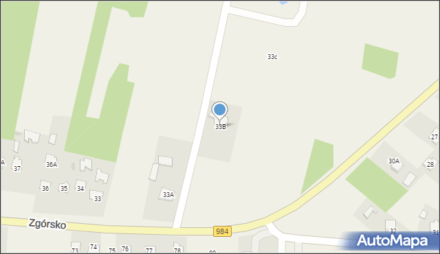Zgórsko, Zgórsko, 33B, mapa Zgórsko