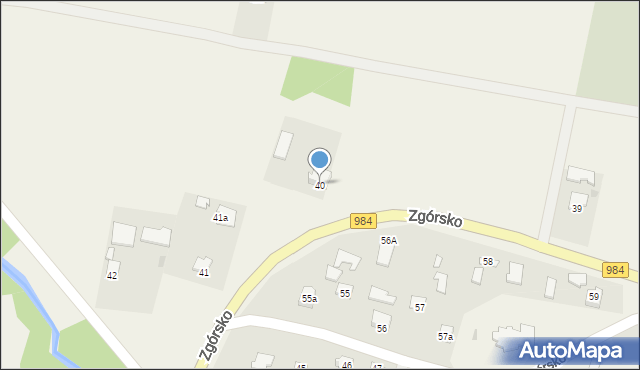 Zgórsko, Zgórsko, 40, mapa Zgórsko