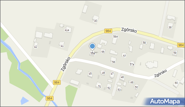 Zgórsko, Zgórsko, 55a, mapa Zgórsko