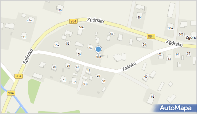 Zgórsko, Zgórsko, 57a, mapa Zgórsko