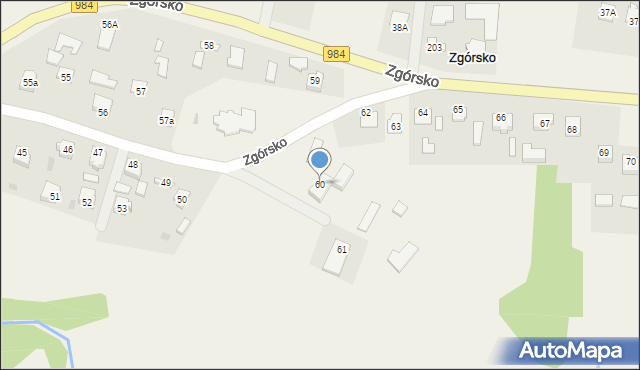 Zgórsko, Zgórsko, 60, mapa Zgórsko
