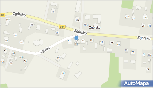 Zgórsko, Zgórsko, 63, mapa Zgórsko