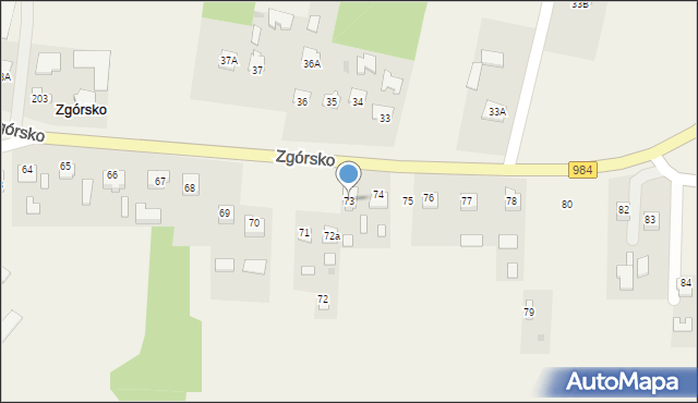 Zgórsko, Zgórsko, 73, mapa Zgórsko