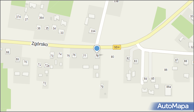 Zgórsko, Zgórsko, 78, mapa Zgórsko