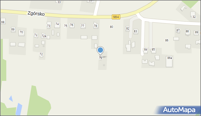 Zgórsko, Zgórsko, 79, mapa Zgórsko
