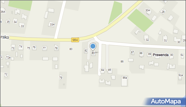 Zgórsko, Zgórsko, 83, mapa Zgórsko