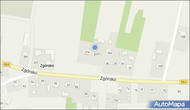 Zgórsko, Zgórsko, 37, mapa Zgórsko