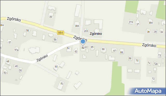 Zgórsko, Zgórsko, 64, mapa Zgórsko