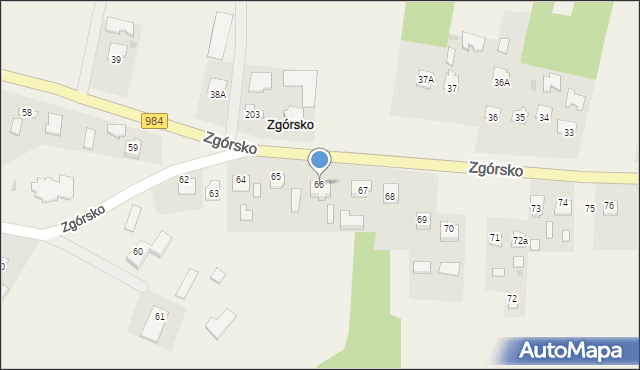 Zgórsko, Zgórsko, 66, mapa Zgórsko