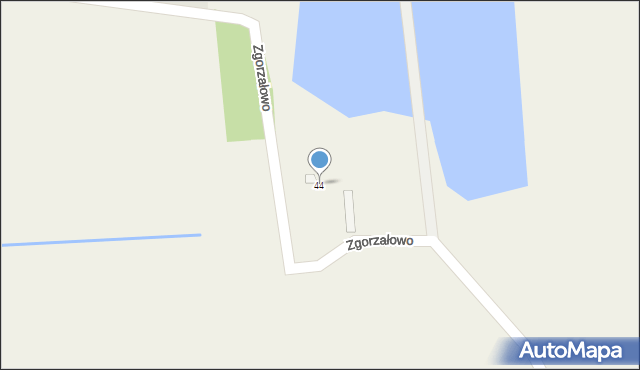 Zgorzałowo, Zgorzałowo, 44, mapa Zgorzałowo