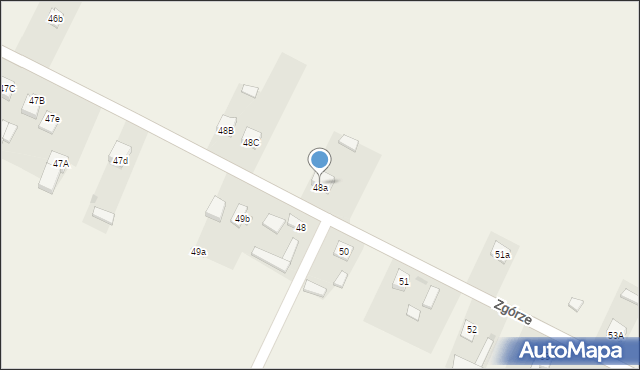 Zgórze, Zgórze, 50A, mapa Zgórze