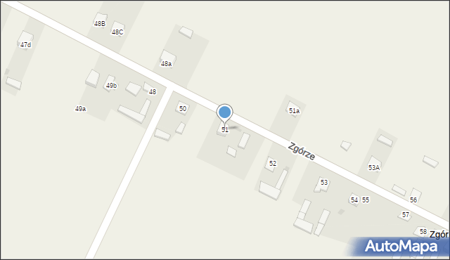 Zgórze, Zgórze, 51, mapa Zgórze