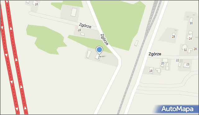 Zgórze, Zgórze, 17, mapa Zgórze