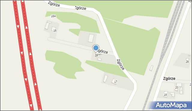 Zgórze, Zgórze, 18, mapa Zgórze