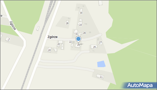 Zgórze, Zgórze, 23, mapa Zgórze