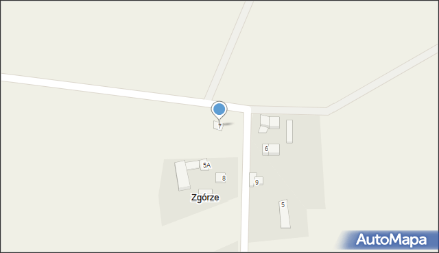 Zgórze, Zgórze, 7, mapa Zgórze