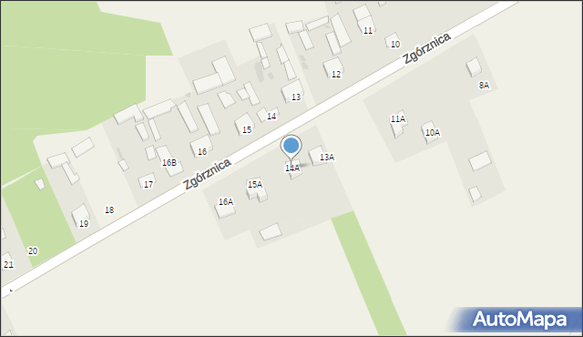 Zgórznica, Zgórznica, 14A, mapa Zgórznica