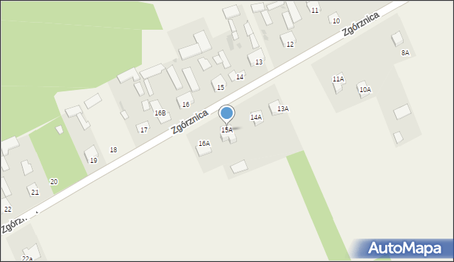 Zgórznica, Zgórznica, 15A, mapa Zgórznica