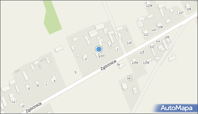 Zgórznica, Zgórznica, 3, mapa Zgórznica