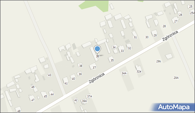 Zgórznica, Zgórznica, 36, mapa Zgórznica