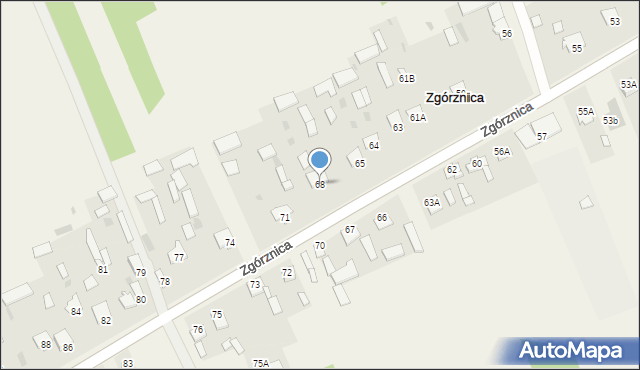 Zgórznica, Zgórznica, 68, mapa Zgórznica