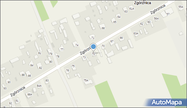 Zgórznica, Zgórznica, 72, mapa Zgórznica