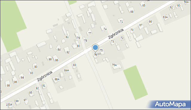 Zgórznica, Zgórznica, 76, mapa Zgórznica