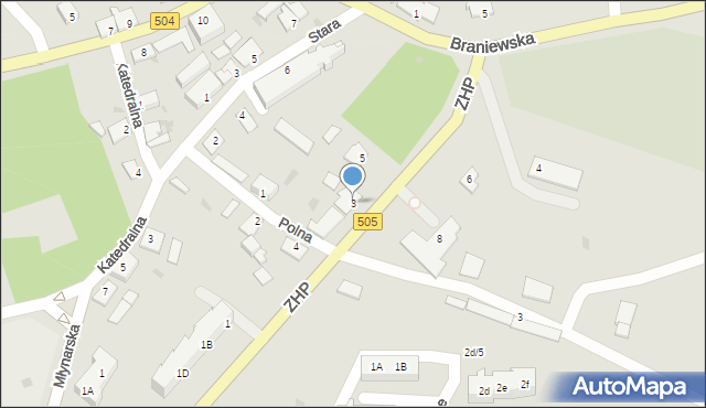 Frombork, ZHP, 3, mapa Frombork